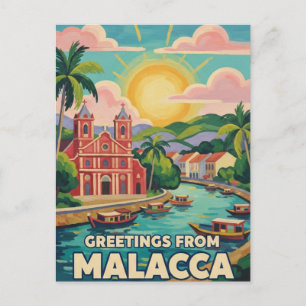 Malakka Maleisië Briefkaart
