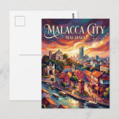 Malakka Stad Maleisië Briefkaart (Voorkant / Achterkant)