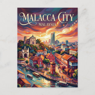 Malakka Stad Maleisië Briefkaart