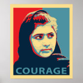 Malala Yousafzai - Afbeelding van Courage Poster (Voorkant)