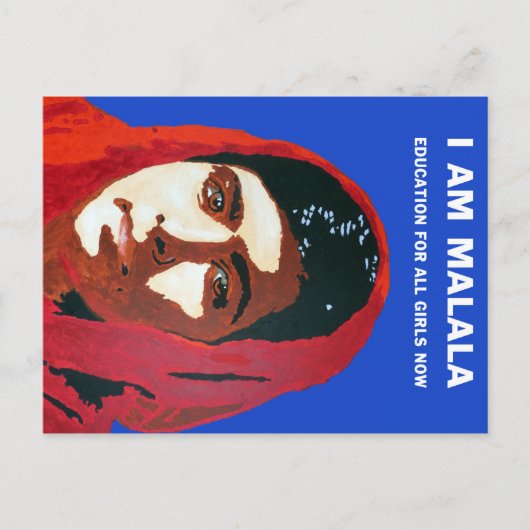 MALALA YOUSAFZAI BRIEFKAART (Voorkant)
