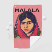 Malala Yousafzai, Inspirerend feministische kunst Golfhanddoek (Insitu)