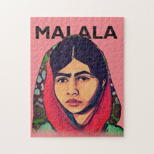 Malala Yousafzai, Inspirerend feministische kunst Legpuzzel (Verticaal)