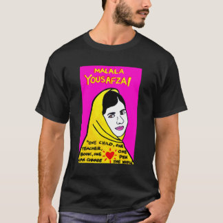 Malala Yousafzai Pop Volkskunst vrienden T-shirt