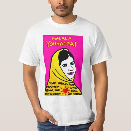 Malala Yousafzai T-shirt (Voorkant)