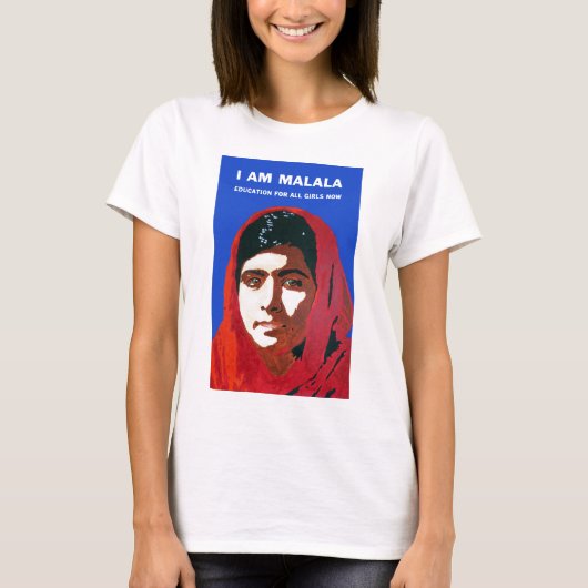 MALALA YOUSAFZAI T-SHIRT (Voorkant)