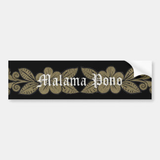 Malama Pono Bumpersticker