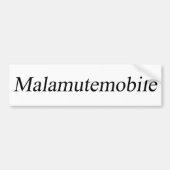 Malamute Bumpersticker (Voorkant)