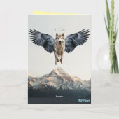 Malamute Condoleancekaart Kaart (Achterkant)