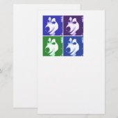 Malamute Dog Briefpapier (Voorkant / Achterkant)