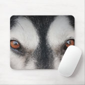 Malamute Dog Brown Eyes Muismat (Met muis)