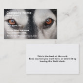 Malamute Dog Brown Eyes Visitekaartje (Voorkant / Achterkant)