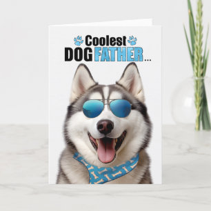 Malamute Dog Koudste papa Vaderdag Feestdagen Kaart