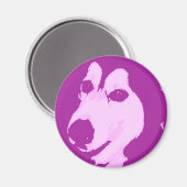 Malamute Dog Magneet (Voorkant / Achterkant)