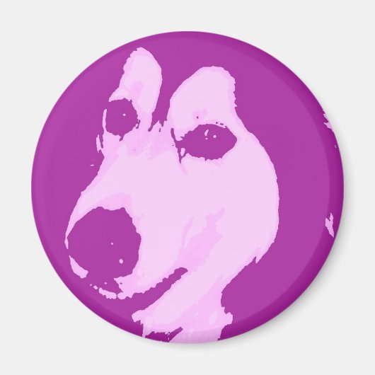 Malamute Dog Magneet (Voorkant)