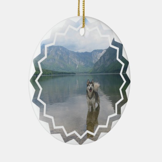 Malamute Dog Ornament (Rechts)