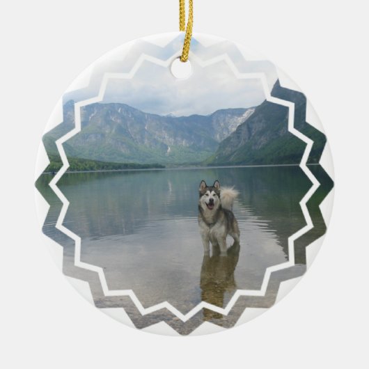Malamute Dog Ornament (Voorkant)