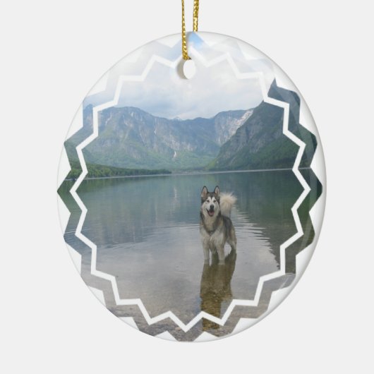 Malamute Dog Ornament (Links)