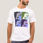 Malamute Dog Pop Art T-shirt (Voorkant)