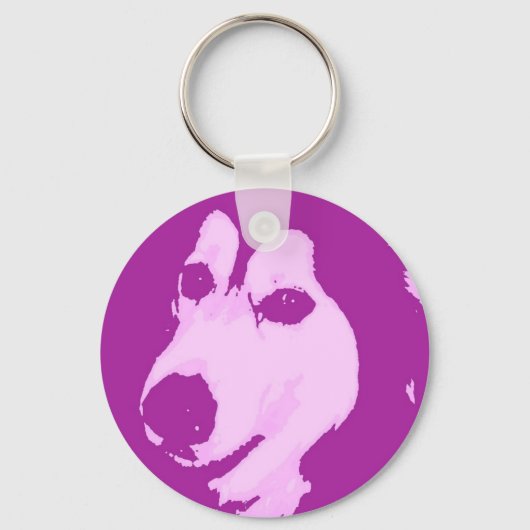 Malamute Dog Sleutelhanger (Voorkant)