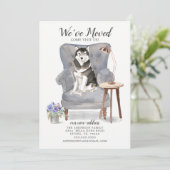 Malamute Dog | Verplaatsingsaankondiging Aankondiging (Staand voorkant)