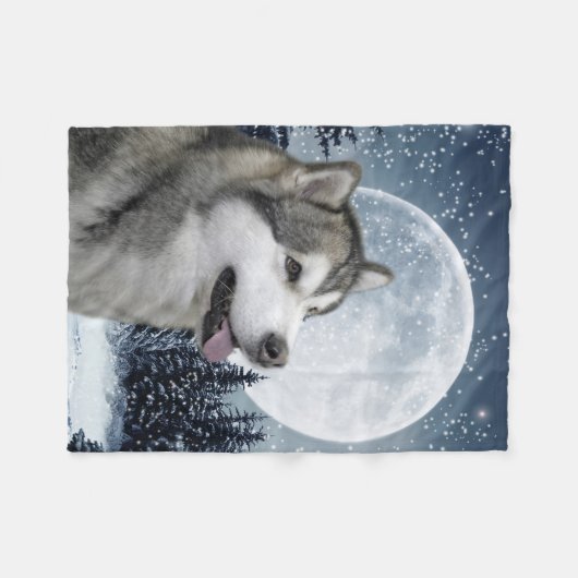 Malamute Fleece Blanket (Voorkant (Horizontaal))
