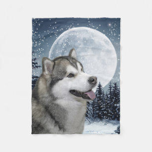 Malamute Fleece Blanket