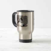Malamute foto Roestless Travel Mug Reisbeker (Voorkant links)