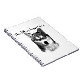 Malamute Happy Face Notitieboek (Rechterzijde)