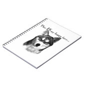 Malamute Happy Face Notitieboek (Linkerzijde)