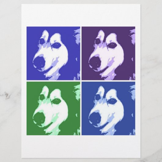 Malamute Hond Flyer (Voorkant)