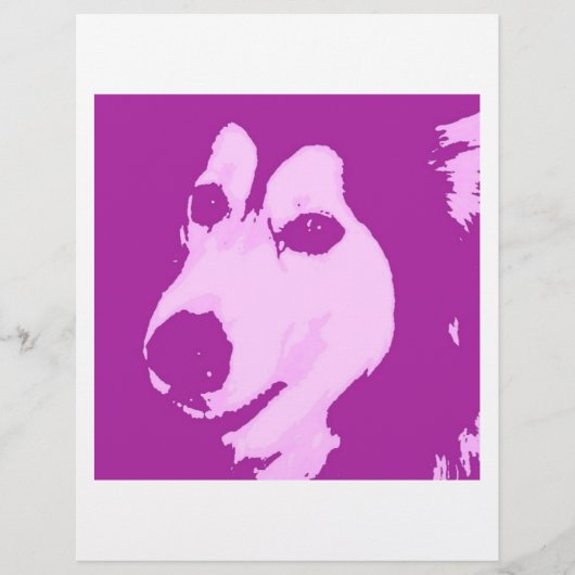 Malamute hond flyer (Voorkant)