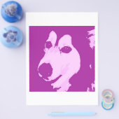 Malamute hond flyer (Enkel)