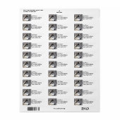 Malamute hond mailing label (Full Sheet)