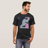 Malamute Hond Pop Art T-shirt (Voorkant volledig)
