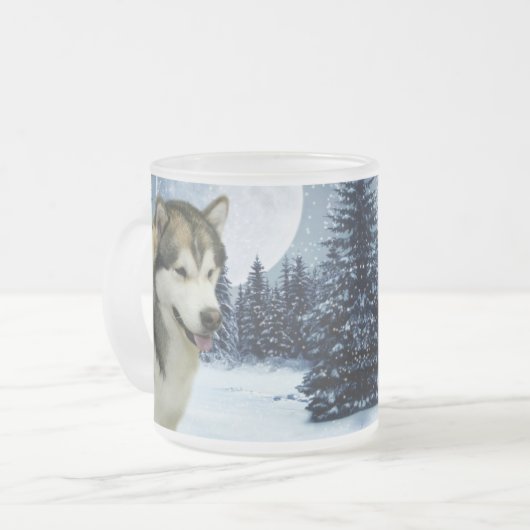 Malamute Matglas Koffiemok (Voorkant links)