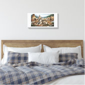 Malamute Moeder Versie 1 Canvas Afdruk (Insitu (Slaapkamer))