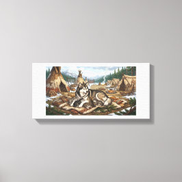 Malamute Moeder Versie 1 Canvas Afdruk