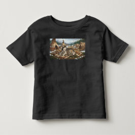 Malamute Moeder Versie 2   Kinder Shirts