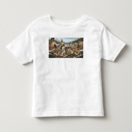 Malamute Moeder Versie 2   Kinder Shirts