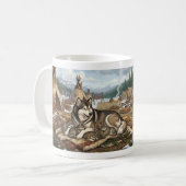 Malamute Moeder Versie 2 Koffiemok (Voorkant links)