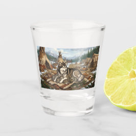 Malamute Moeder Versie 2 Shot Glas