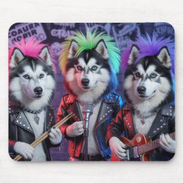 Malamute Punk Rockers Mousepad Muismat