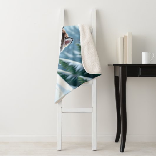 Malamute Pup in the Snow Sherpa Deken (In situ)