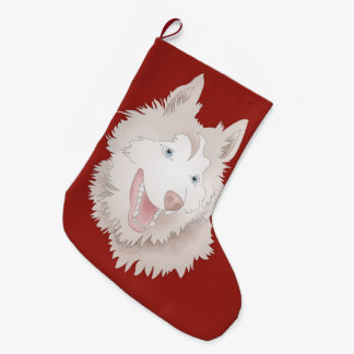 malamute stocking grote kerstsok