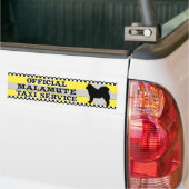 Malamute Taxi Service Bumpersticker (Op Truck)
