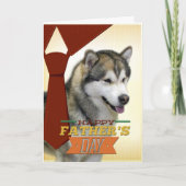 Malamute-Vaderdag-Kaart Kaart (Voorkant)