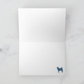 Malamutes die de Ar van de Kerstman trekken Feestdagen Kaart (Binnen)