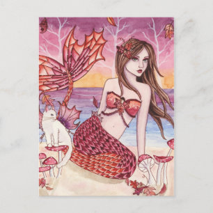 Malana - Autumn Mermaid Briefkaart