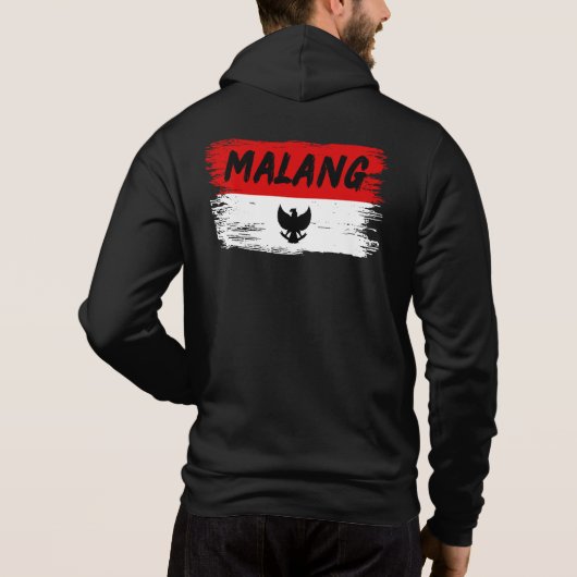 Malang Indonesië Hoodie (Achterkant)